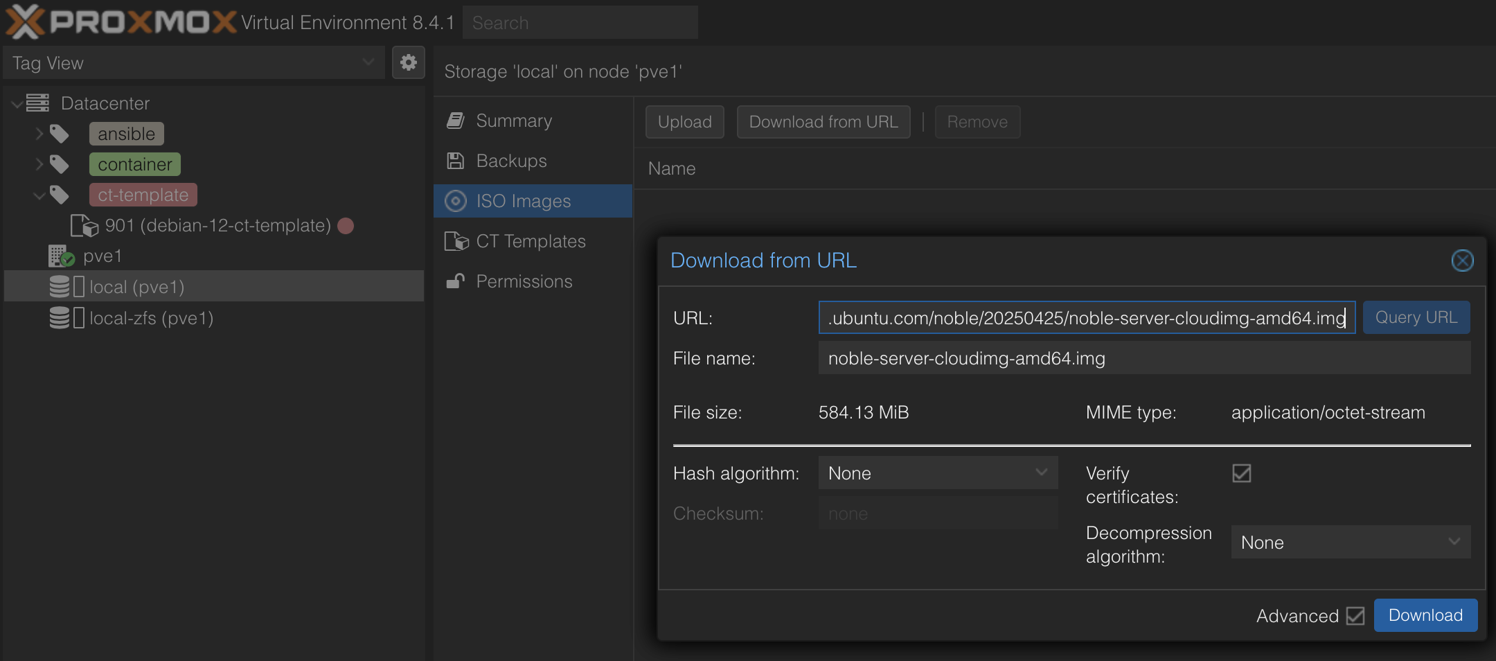 Ubuntu cloud-image download
